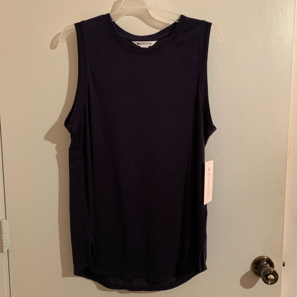 Athleta Breezy Camisole - Dark Blue - Womens Tank - Large - NEW